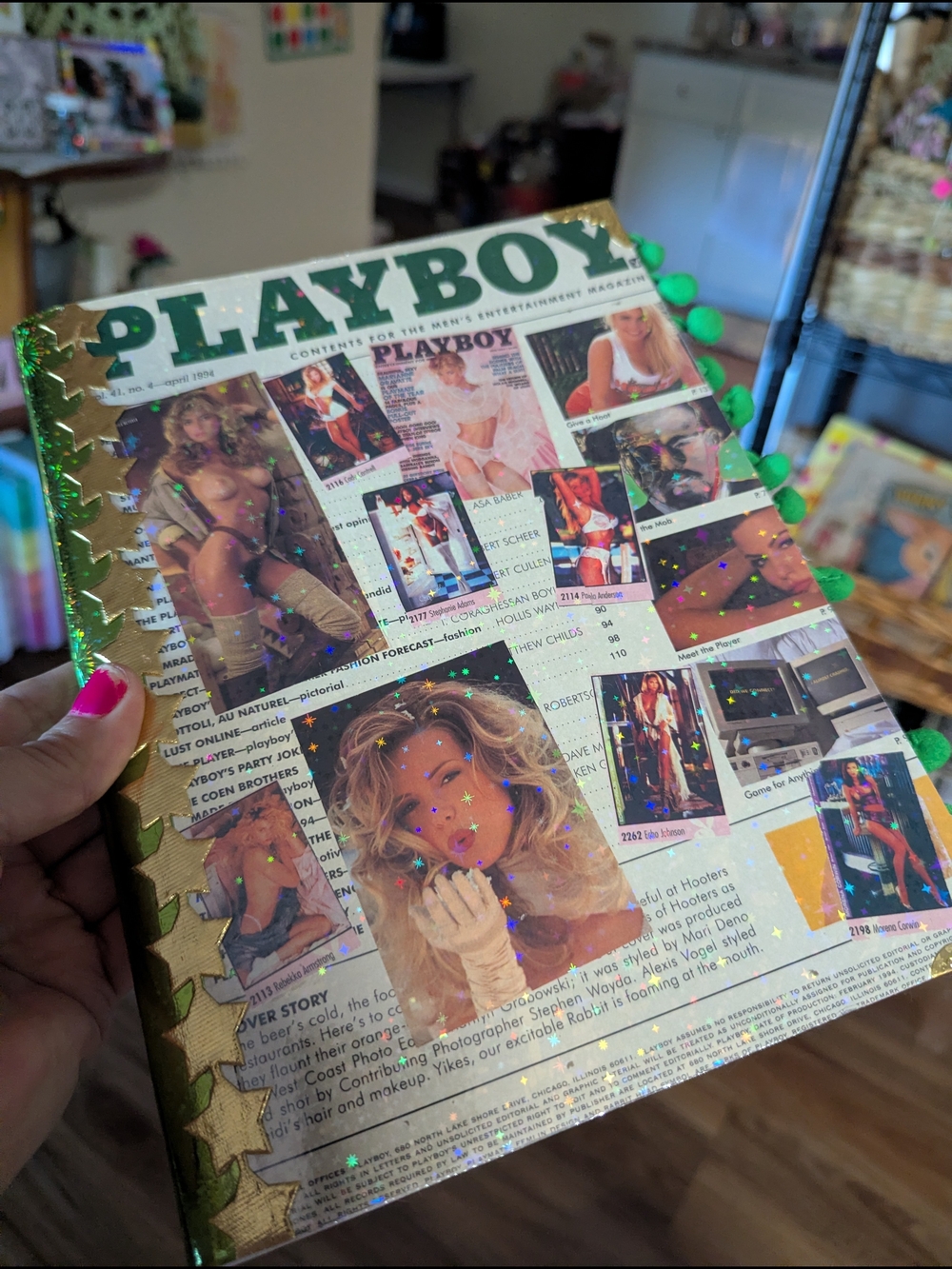 PLAYBOY Gold Glitter Journal - Women's Intimates & Sleepwear Accessory